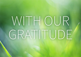 With Our Gratitude