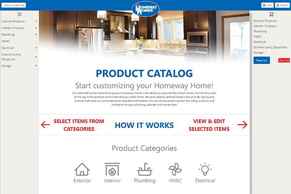 Design your dream home with our Online Product Catalog!