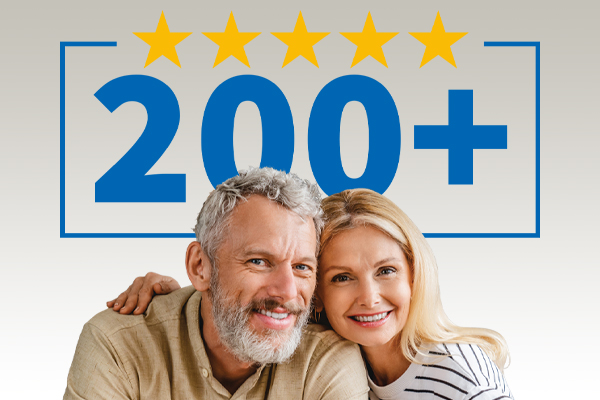 Over 200 testimonials – and counting!