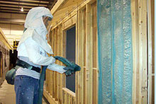 The Energy Strength Insulation in our central Illinois Modular Home Building Facility.