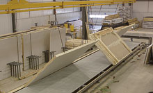 The Wall Build Station in our central Illinois Modular Home Building Facility.