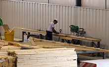The Mill Room Station in our central Illinois Modular Home Building Facility.