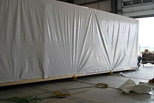 The Final Inspection and Wrap Station in our central Illinois Modular Home Building Facility.